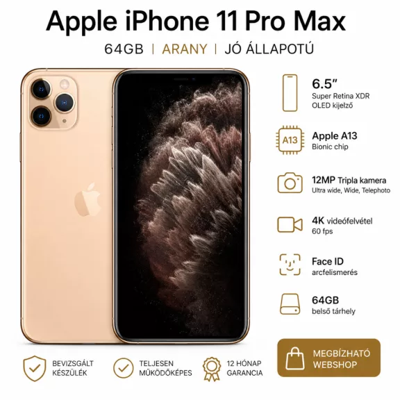 Apple iPhone 11 Pro Max 64GB Gold