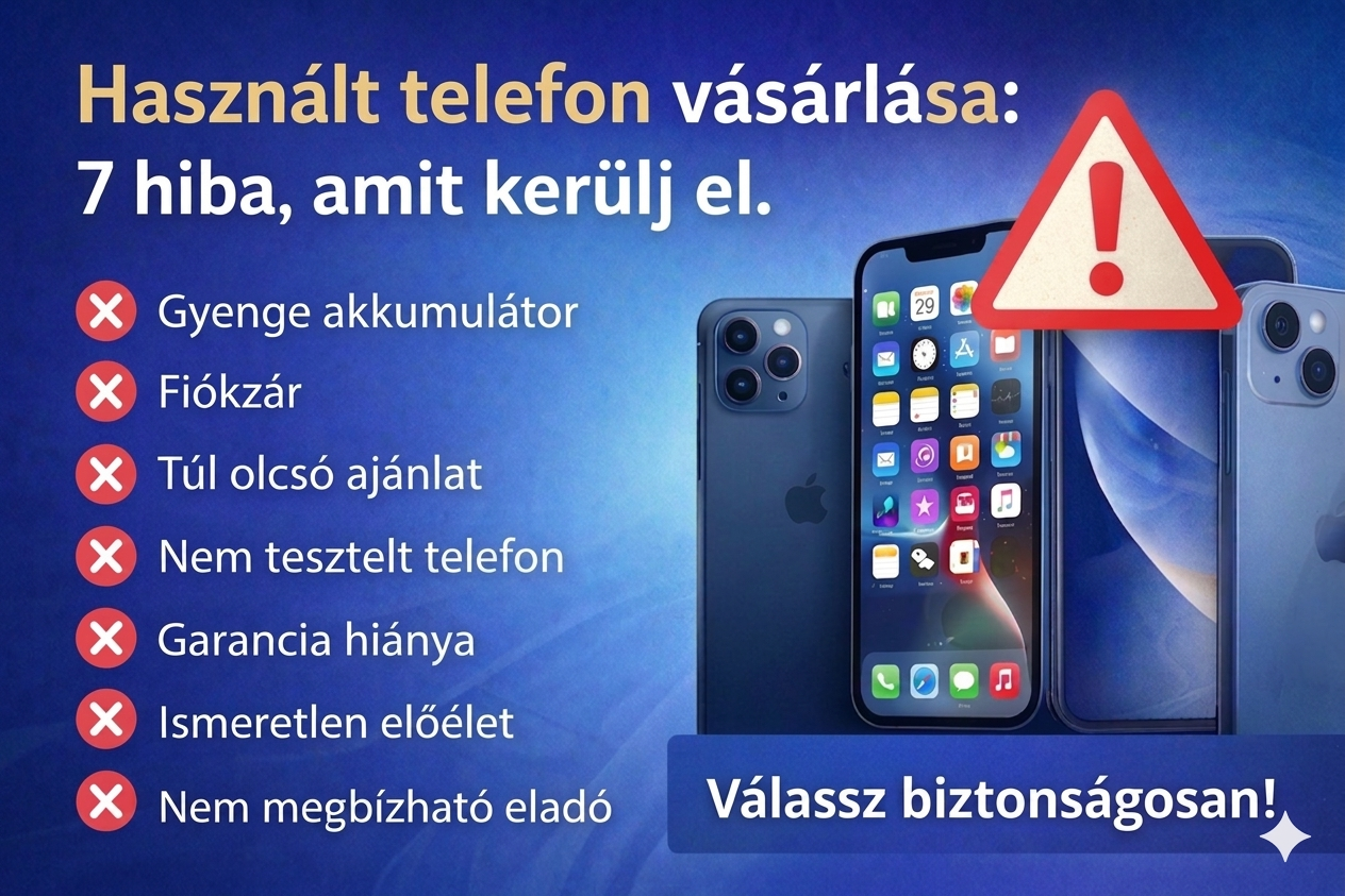 Használt telefon vásárlás: 7 hiba, amit kerülj el