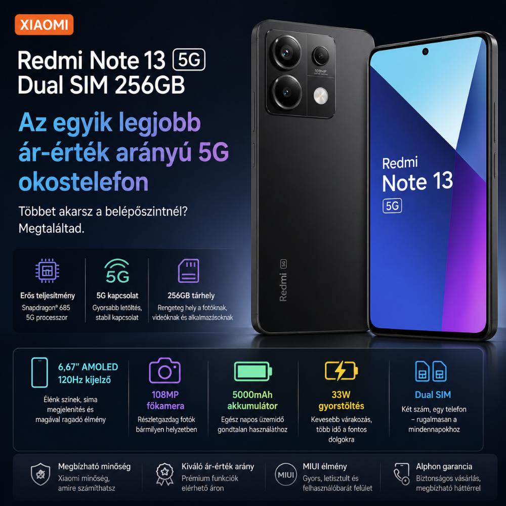 Az egyik legjobb ár-érték arányú 5G okostelefon azoknak, akik többet akarnak a belépőszintnél.