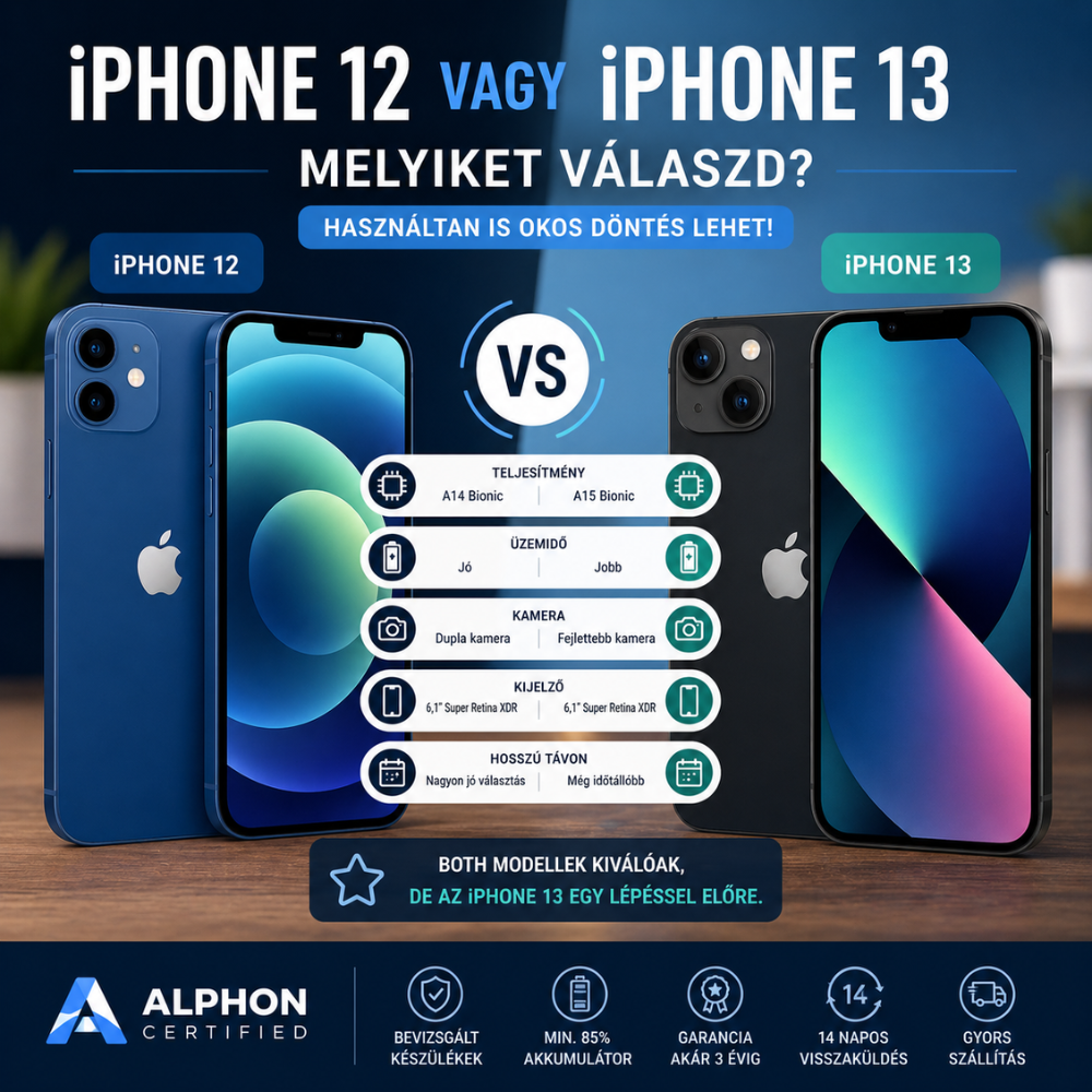 iPhone 12 vagy iPhone 13 használtan? Melyiket válaszd?
