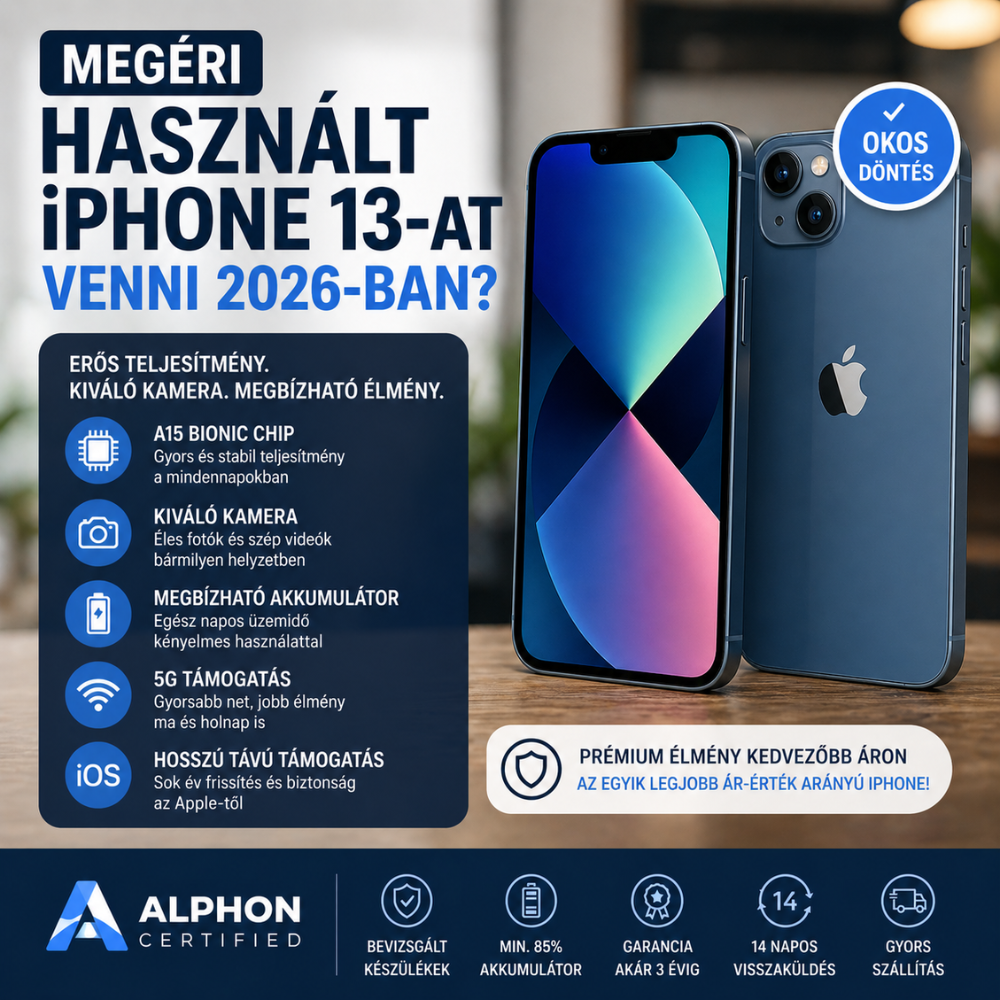 Megéri használt iPhone 13-at venni 2026-ban?