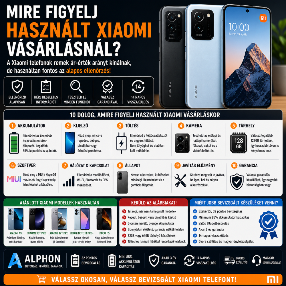 Mire figyelj használt Xiaomi vásárlásnál?