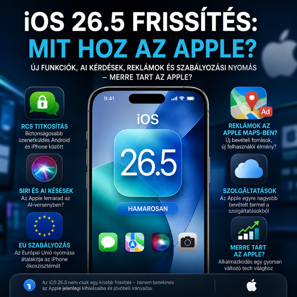 Az Apple hamarosan kiadhatja az iOS 26.5 frissítést.