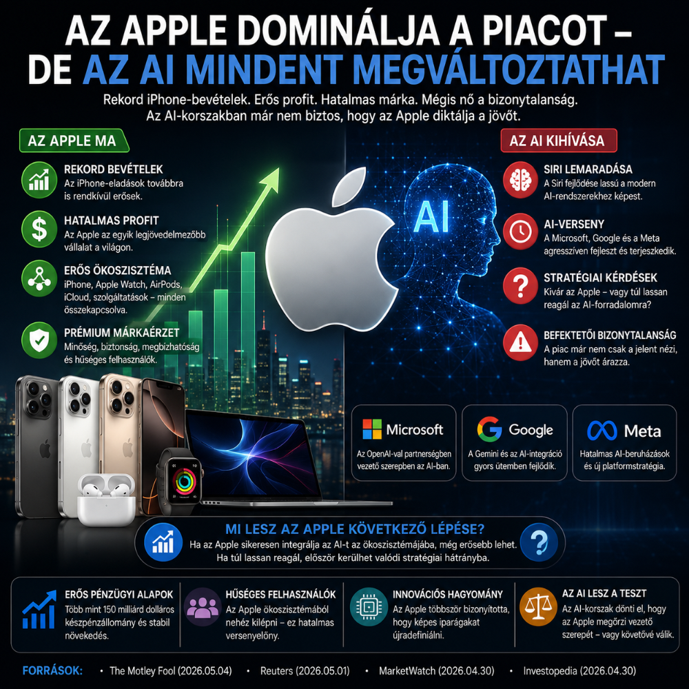 Az Apple dominálja a piacot — de az AI mindent megváltoztathat