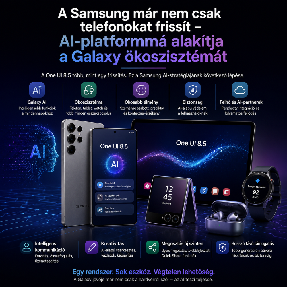 A Samsung már nem csak telefonokat frissít — AI-platformmá alakítja a Galaxy ökoszisztémát