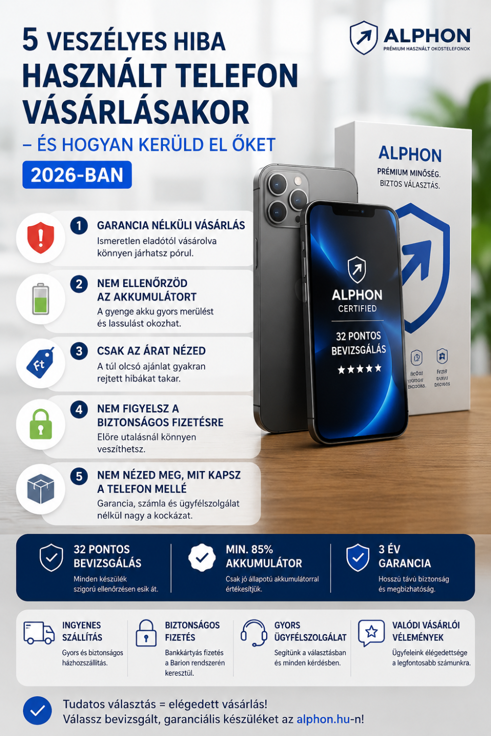 5 veszélyes hiba használt telefon vásárlásakor – és hogyan kerüld el őket 2026-ban
