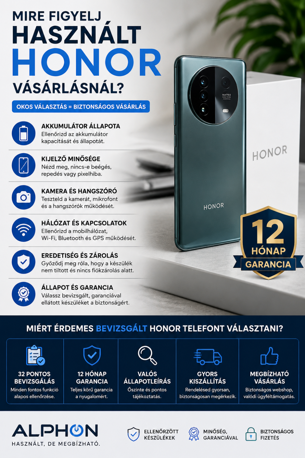 Mire figyelj használt Honor vásárlásnál