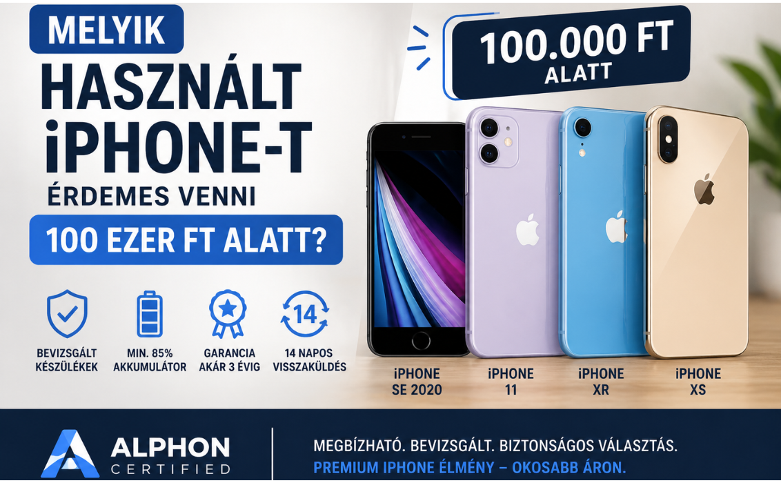 Melyik használt iPhone-t érdemes venni 100 ezer Ft alatt?